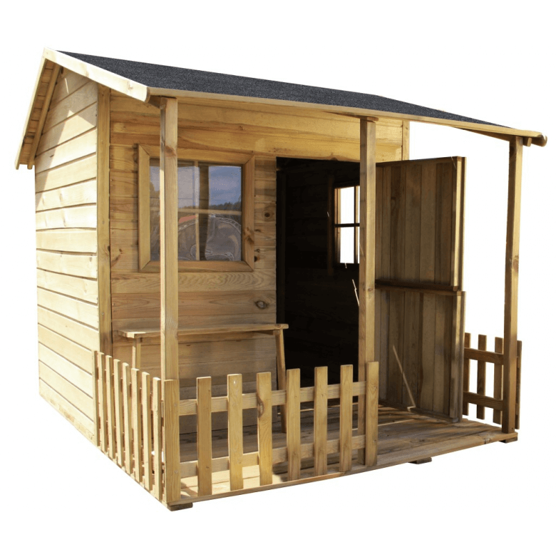 Drewniany domek ogrodowy dla dzieci Malwinka