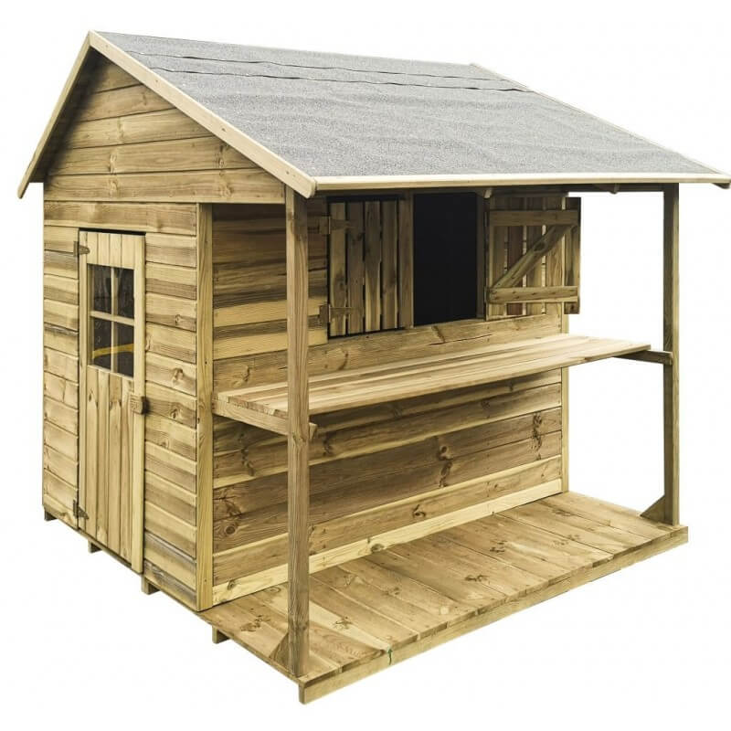 Drewniany domek ogrodowy dla dzieci Zuza