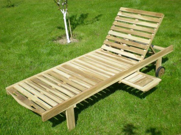 Sun Holz-Gartenliege – Teakholz